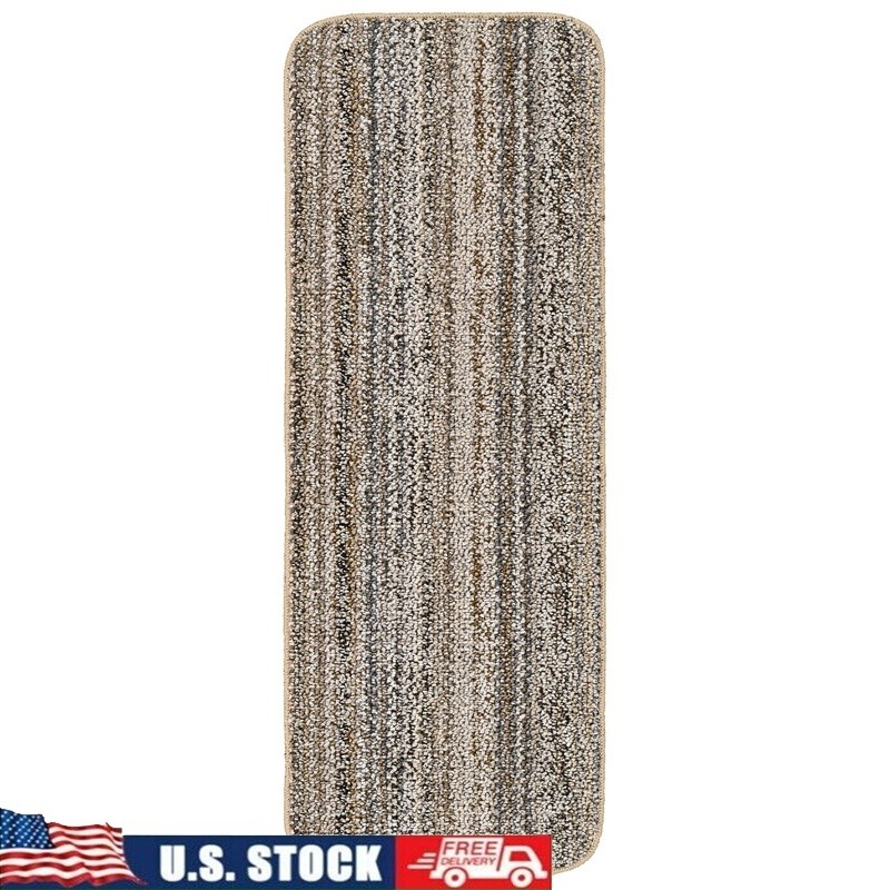 Sustainable Recycled Yarn Indoor Runner Rug Stain Resistant Non Slip Durable 54″
