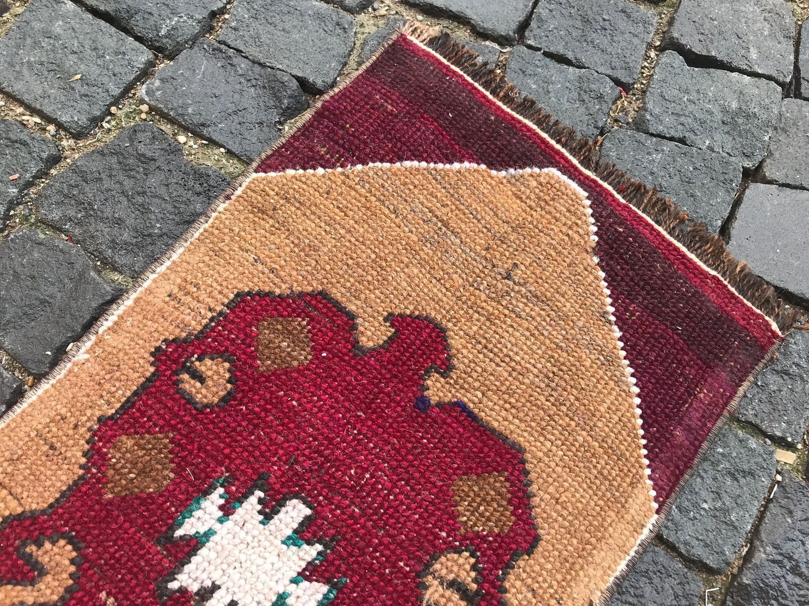 Turkish Antique rug Bohemian Area rug Oushak rug Vintage Rug Handmade Wool rug