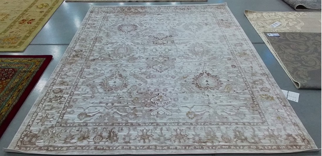 BEIGE / BLUE 8′-0″ x 10′-0″ Back Stain Rug, Reduced Price 1172806027 PTE118B-8