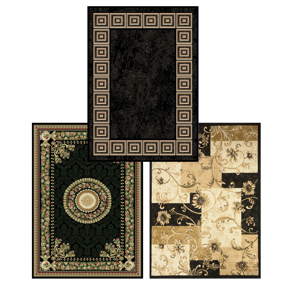 Transitional Persien Border Area Rug 5×8 Oriental Carpet – Actual 5′ 2″ x 7′ 2″