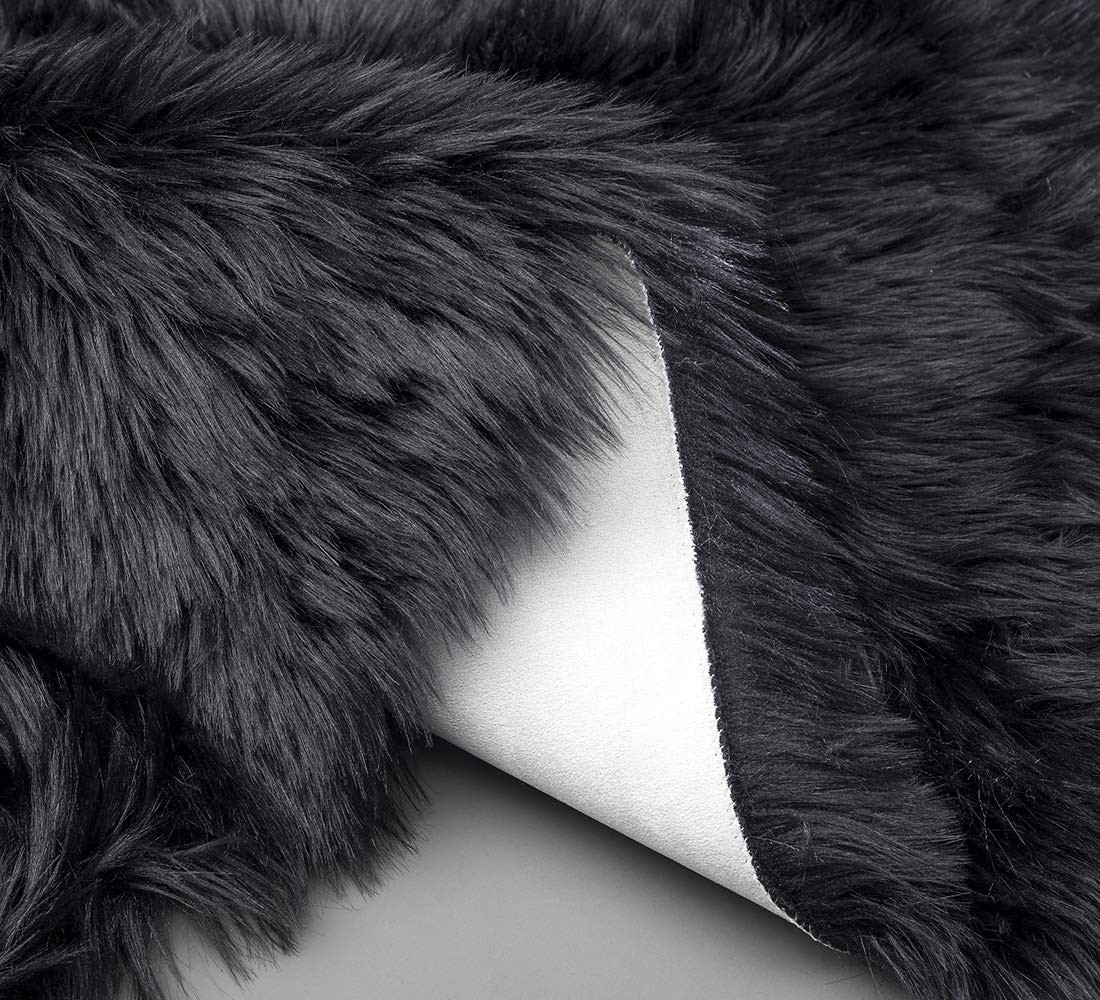 Ultra Soft Faux Sheepskin Fur Rug Fluffy Rug for Bedroom Fuzzy Carpet for Liv…