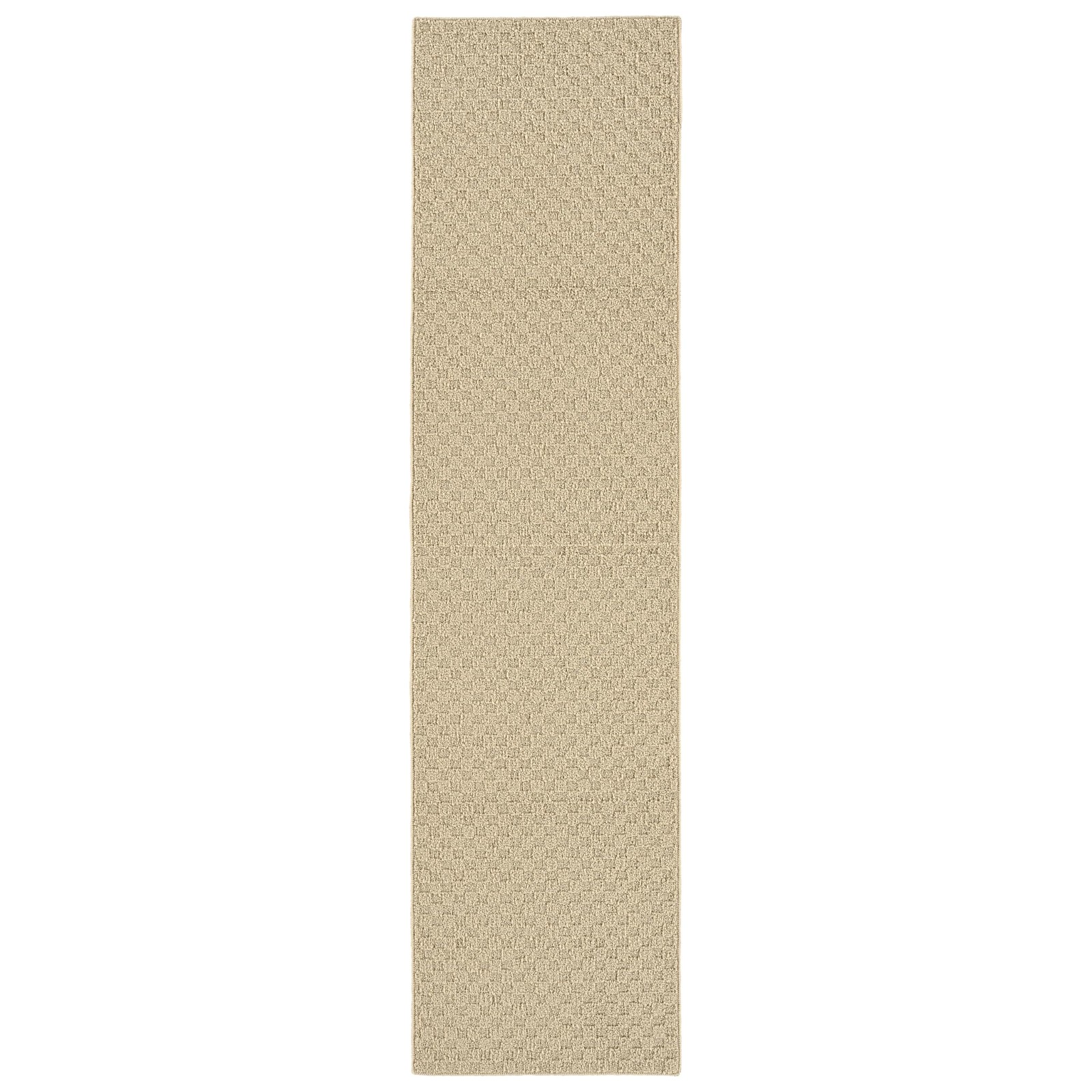 Garland Rug Town Square Beige Tan 2 X 12 Non Slip Area Rug For Living For