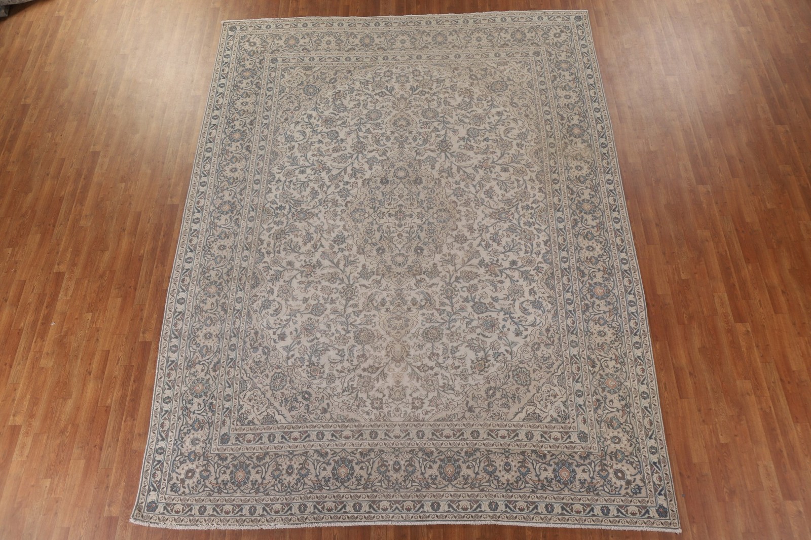 Traditional Living Room Area Rug 10×12 Ivory Wool Medallion Classic Vintage Rug