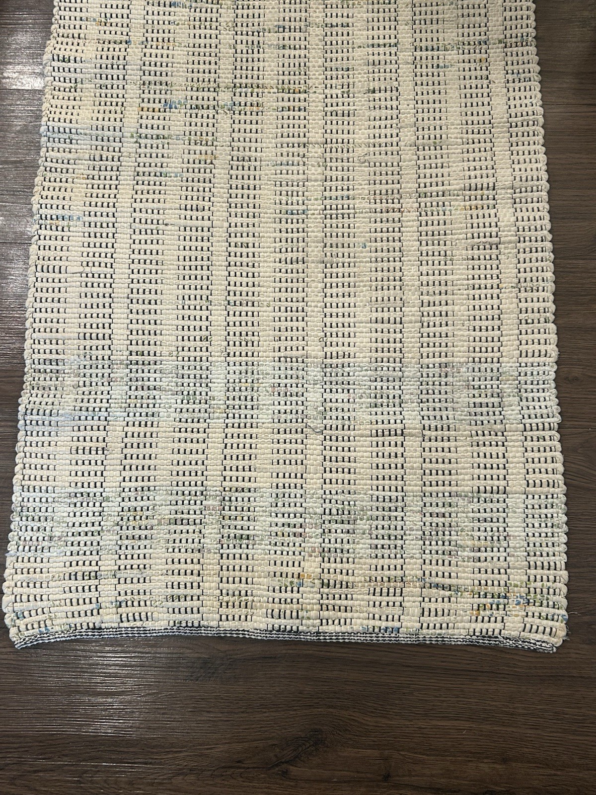 Vintage Woven Rag Rug Hall Hallway Aisle Runner Farmhouse Country 49″ x 27″