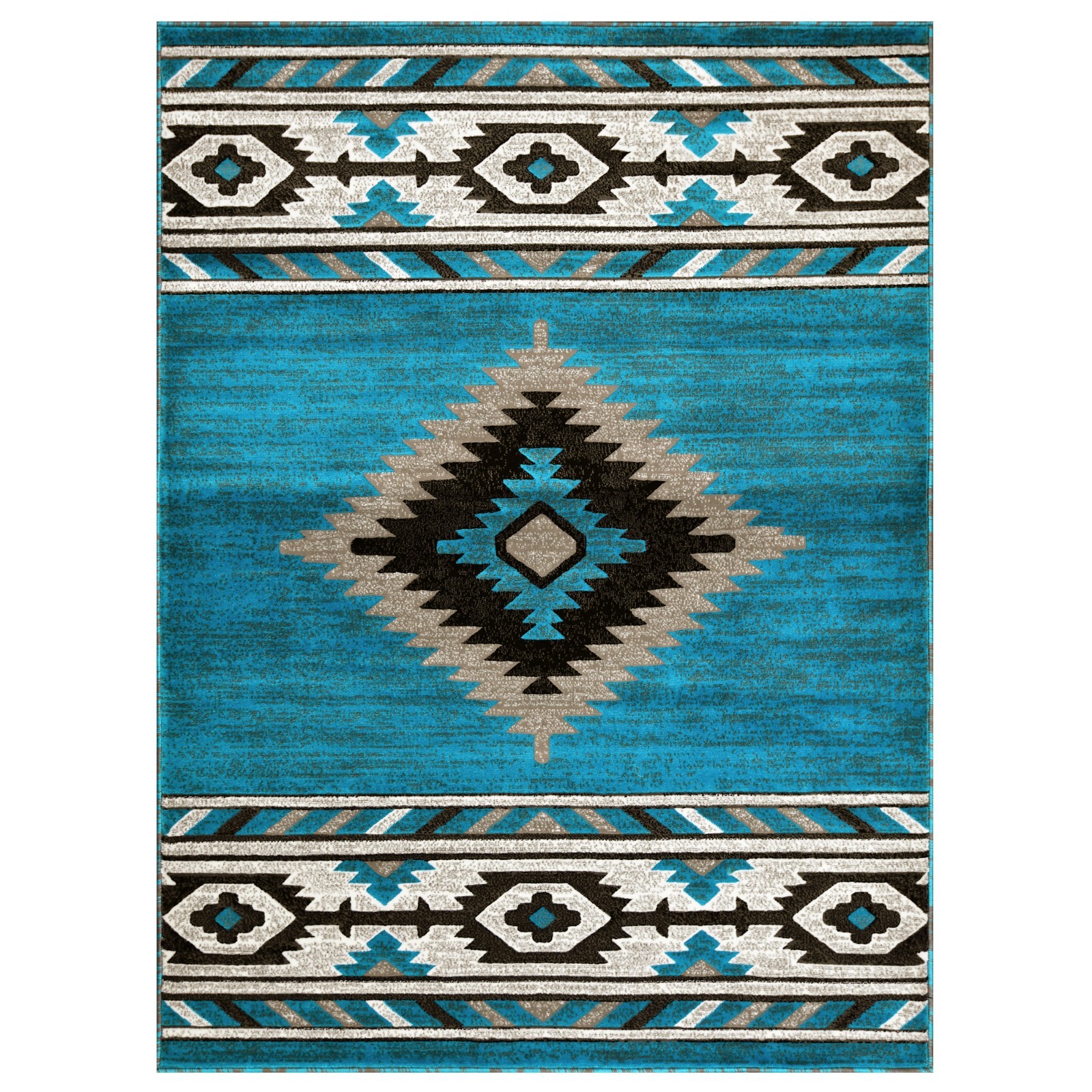 YHSF South West Native American Tribal Area Rug Easy Clean Thick Durable Soft