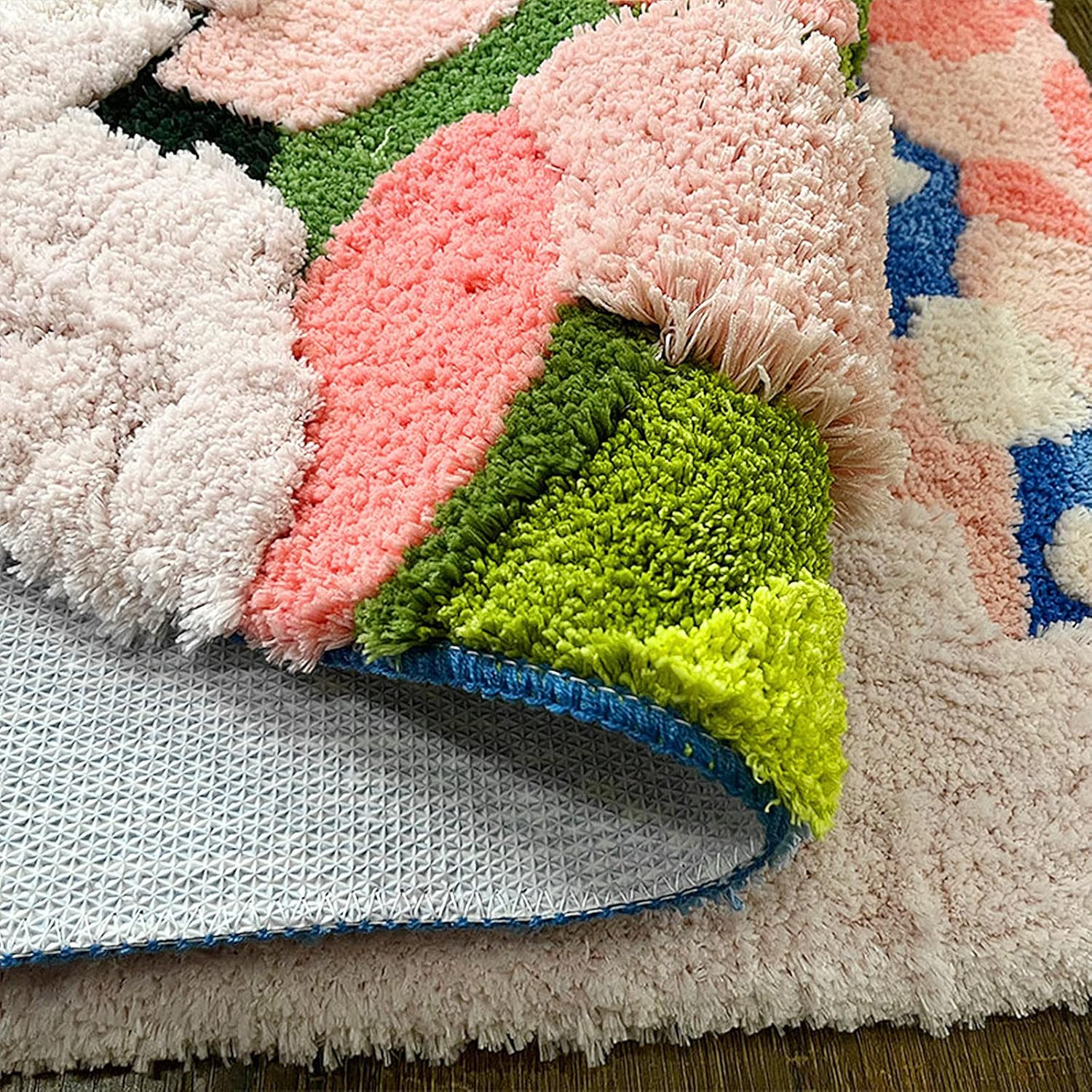 Vibrant 3D Shag Moss Rug – Non-Slip, Washable for Laundry, Bedroom & Playroom 55