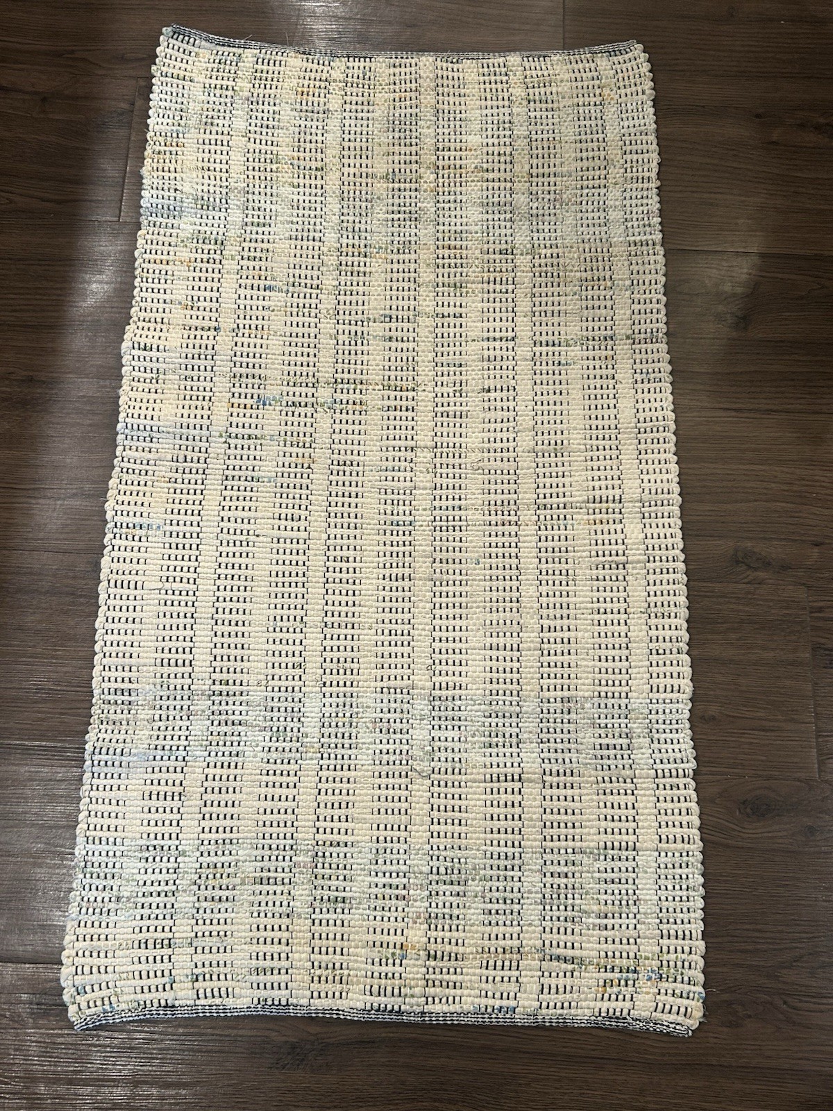 Vintage Woven Rag Rug Hall Hallway Aisle Runner Farmhouse Country 49″ x 27″