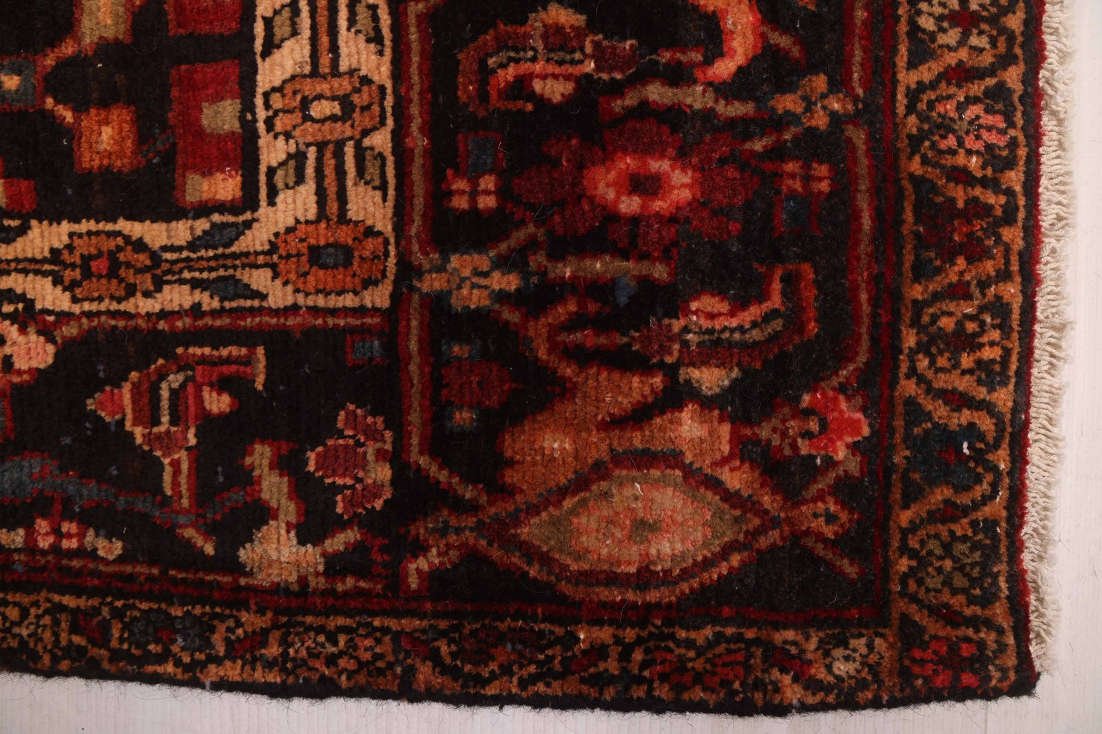 4’4″ x 11’5″ Vintage Hand-knotted Runner Rug Traditional Oriental Wool Carpet