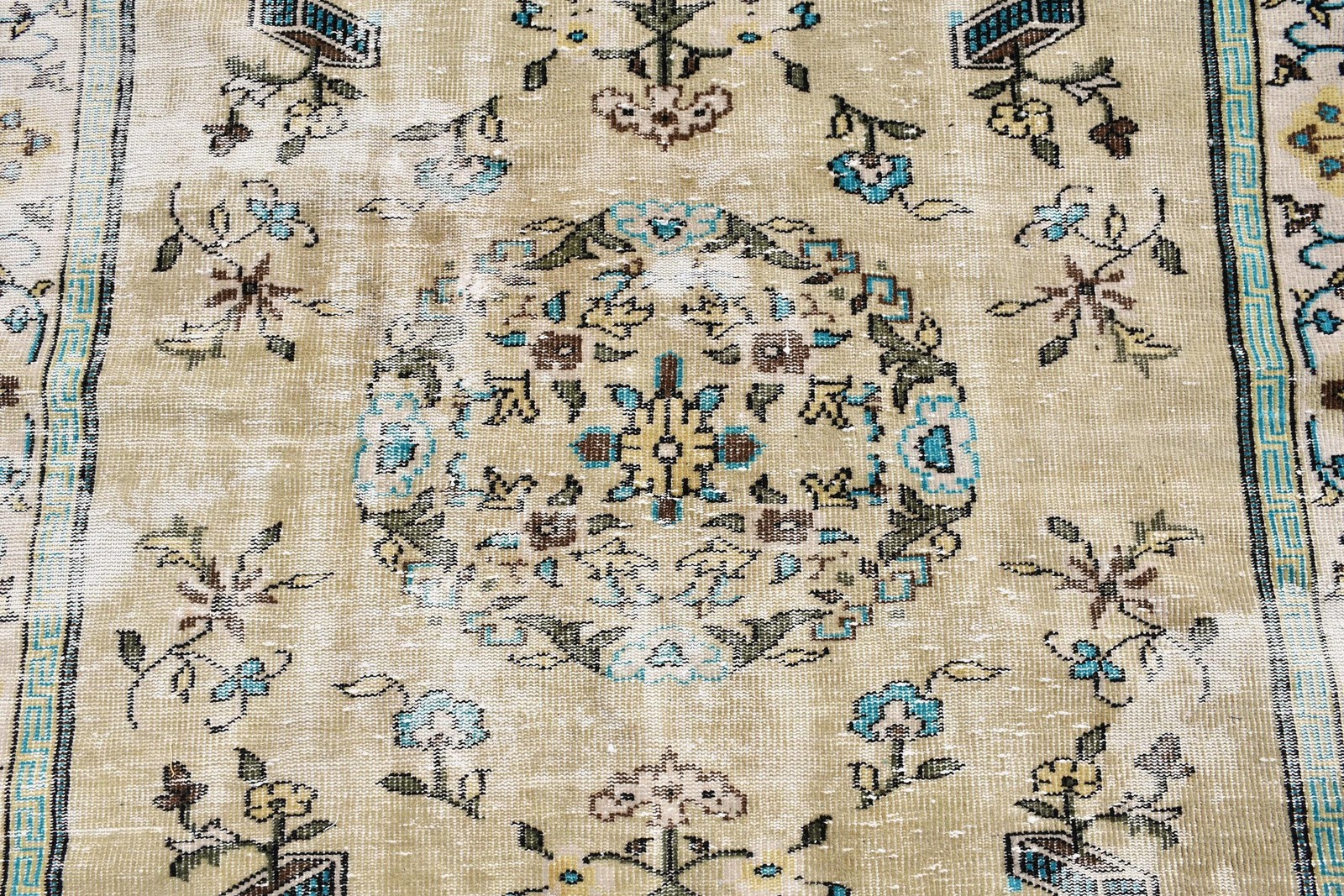 5,3×8,2 ft Vintage Rug, Rug, Blue Southwestern Rug Wool