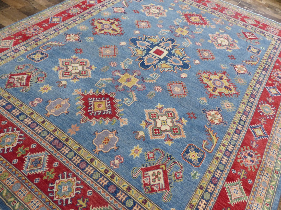 8’x10′ New Pakistani Caucasian super Kazak hand knotted wool Oriental area rug