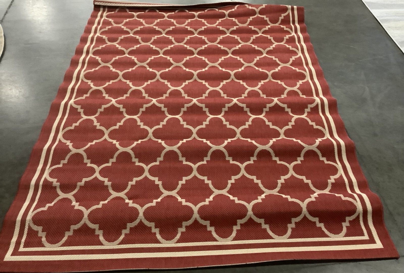 RED / BONE 5′-3″ x 7′-7″ Flaw in Rug, Reduced Price 1172669848 CY6918-248-5