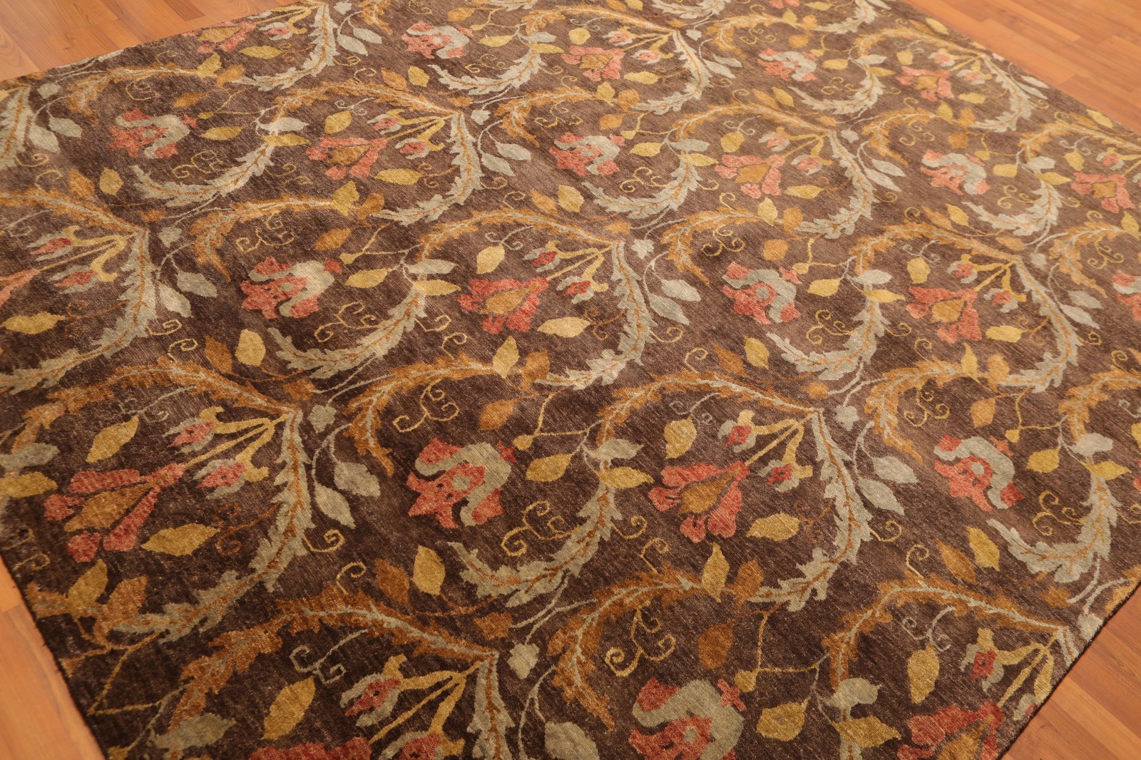 8′ x 9’9″ Kalaty Hand Knotted 150 KPSI 100% Wool Oriental Area Rug Brown
