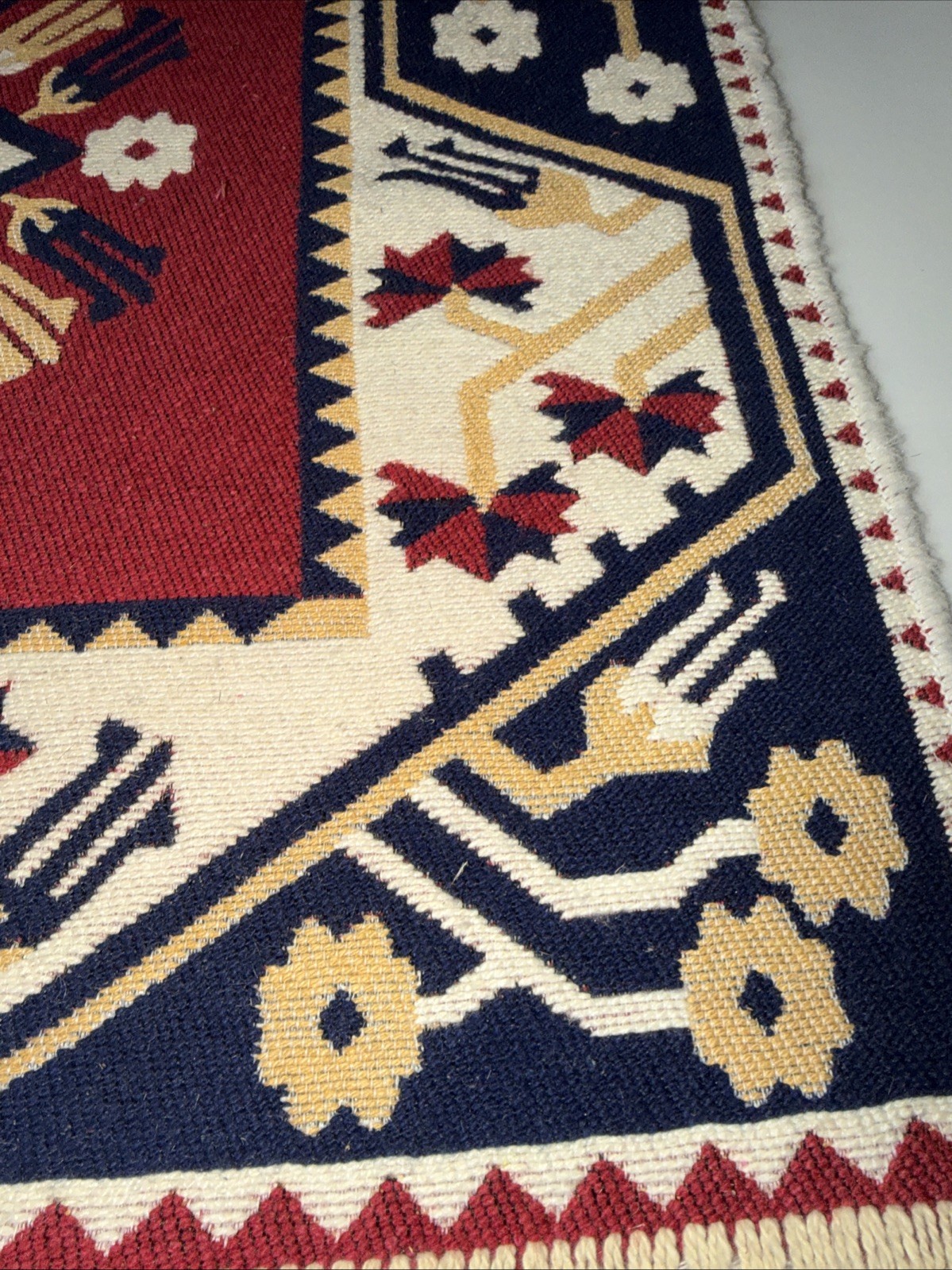 Vintage Turkish Stunning Handmade Flatweave Kilim Home Decor 70x140cm