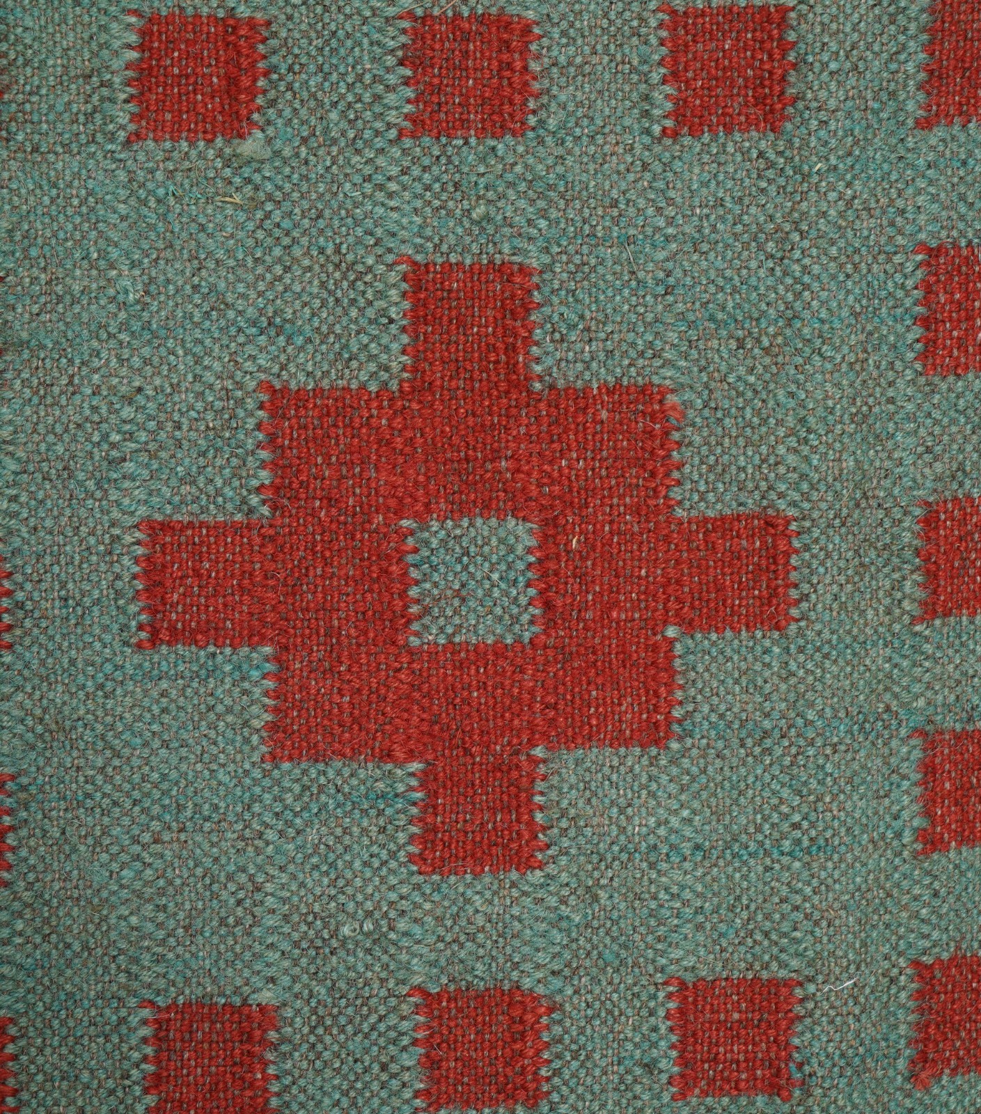 Handwoven Rug, Geometric Jute Rug Living Room – Bedroom Rug Sage Green & Red