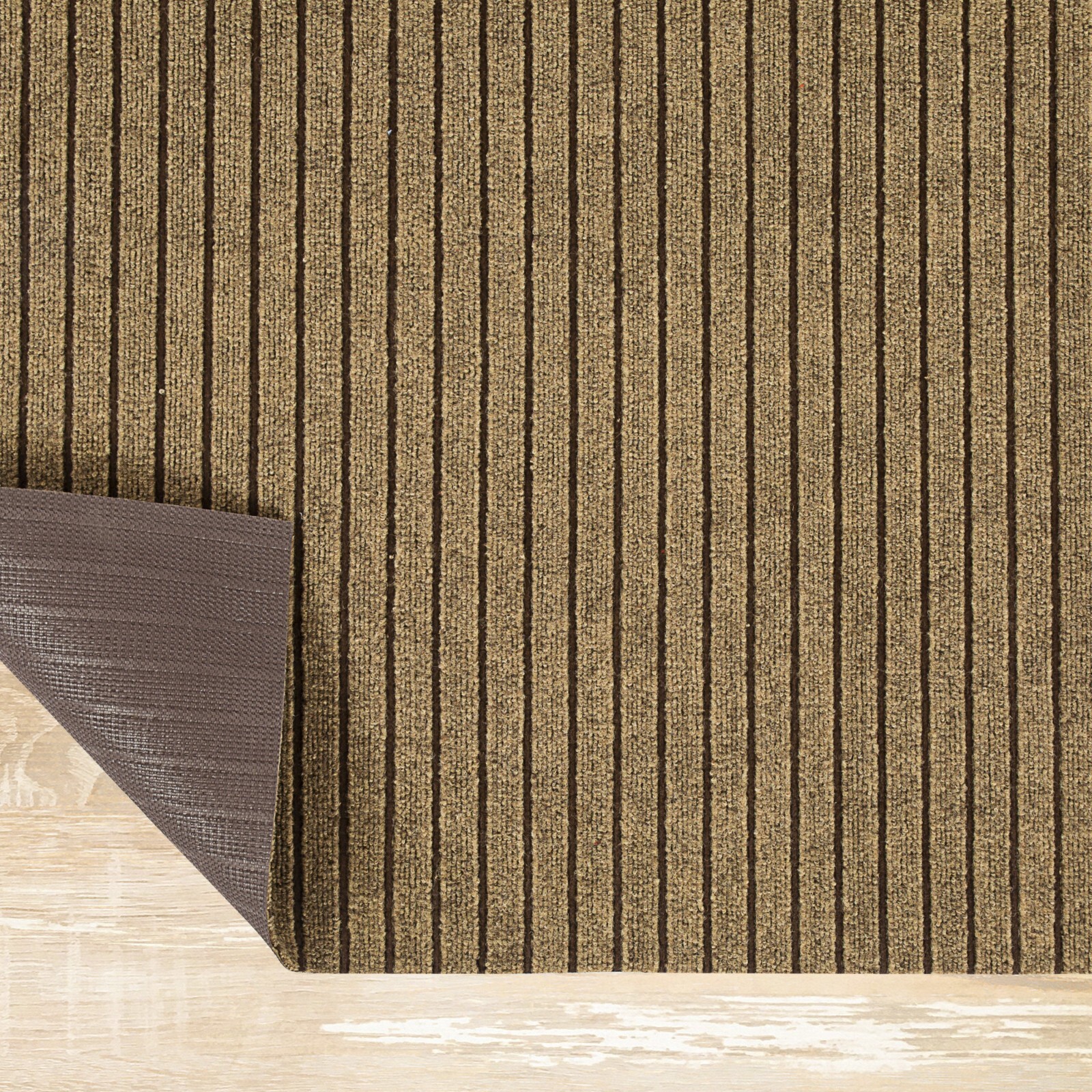 Area Rugs for Living Room or Bedroom, Brown Striped Carpet Runner Rug Indoor Mat