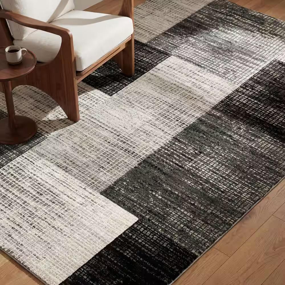 Home Decorators Collection Paramount Gray 7 Ft. X 10 Ft. Geometric Area Rug