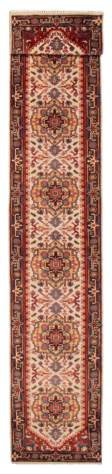 2’6″ x 15’9″ Vintage Hand-knotted Runner Rug Traditional Oriental Wool Carpet