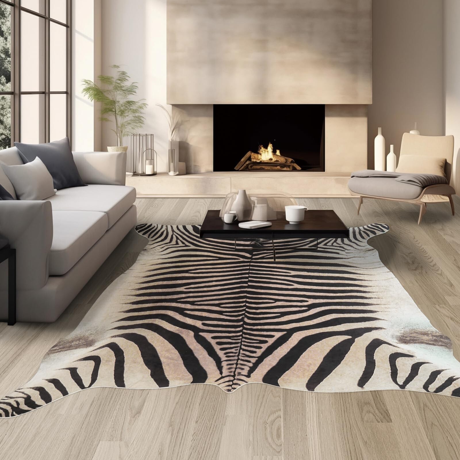 Large Zebra Rug10x8 ft Area Rugs Luxurious Zebra Print Rug Funky Area Rugs fo…