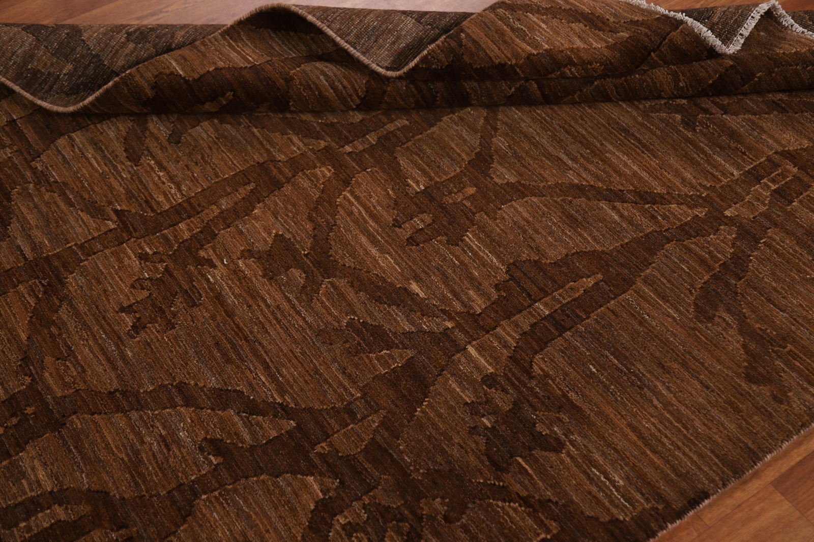 Versatile Gabbeh Kashkoli Brown Wool Modern Accent Rug Ideal for Any Room 5×6 ft