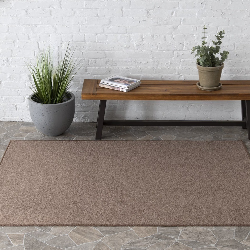 30 x 46 Titan Pecan Durable Indoor Utility Area Rug