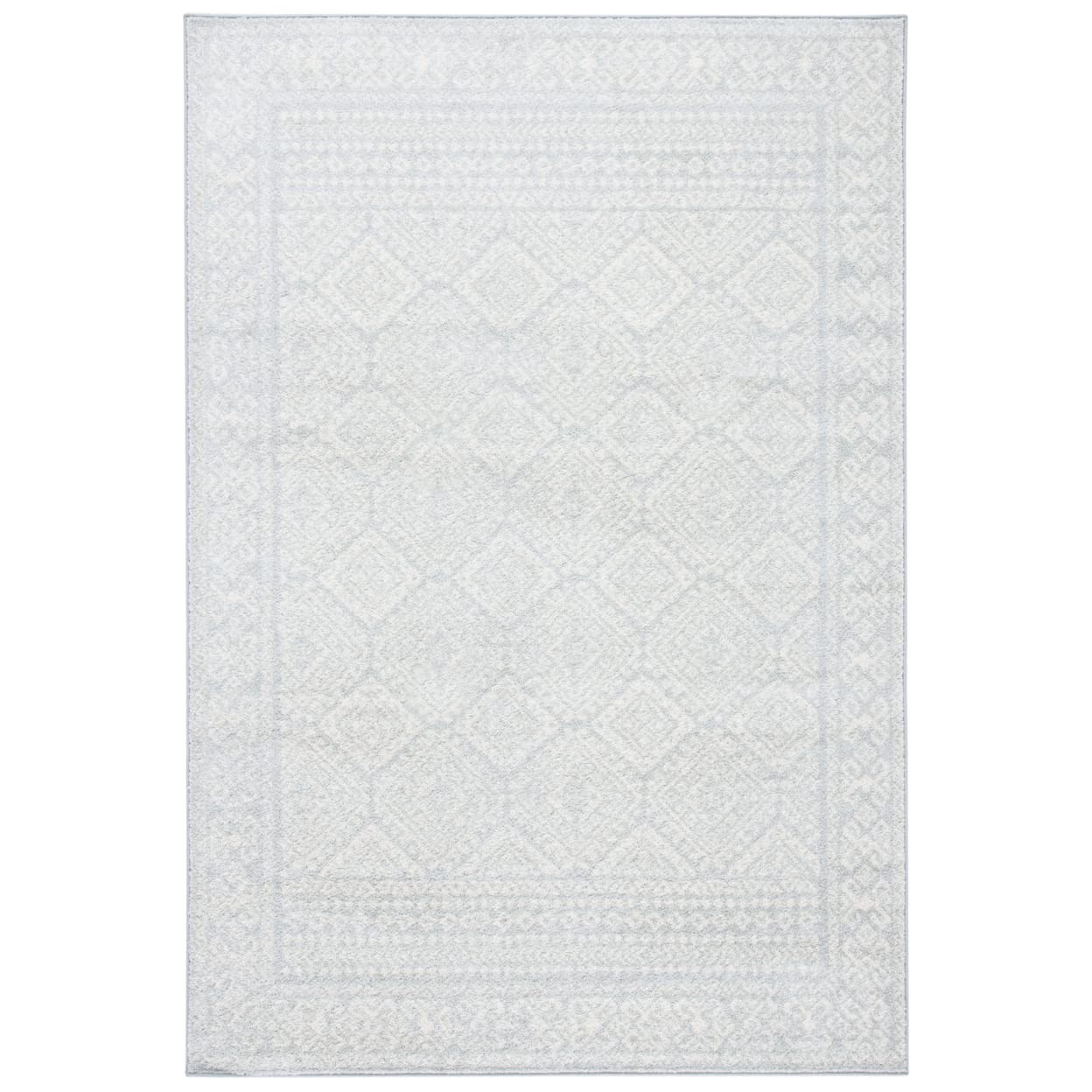 Safavieh Tulum Collection Accent Rug – 2 X 4 Light Grey Ivory Moroccan Boho