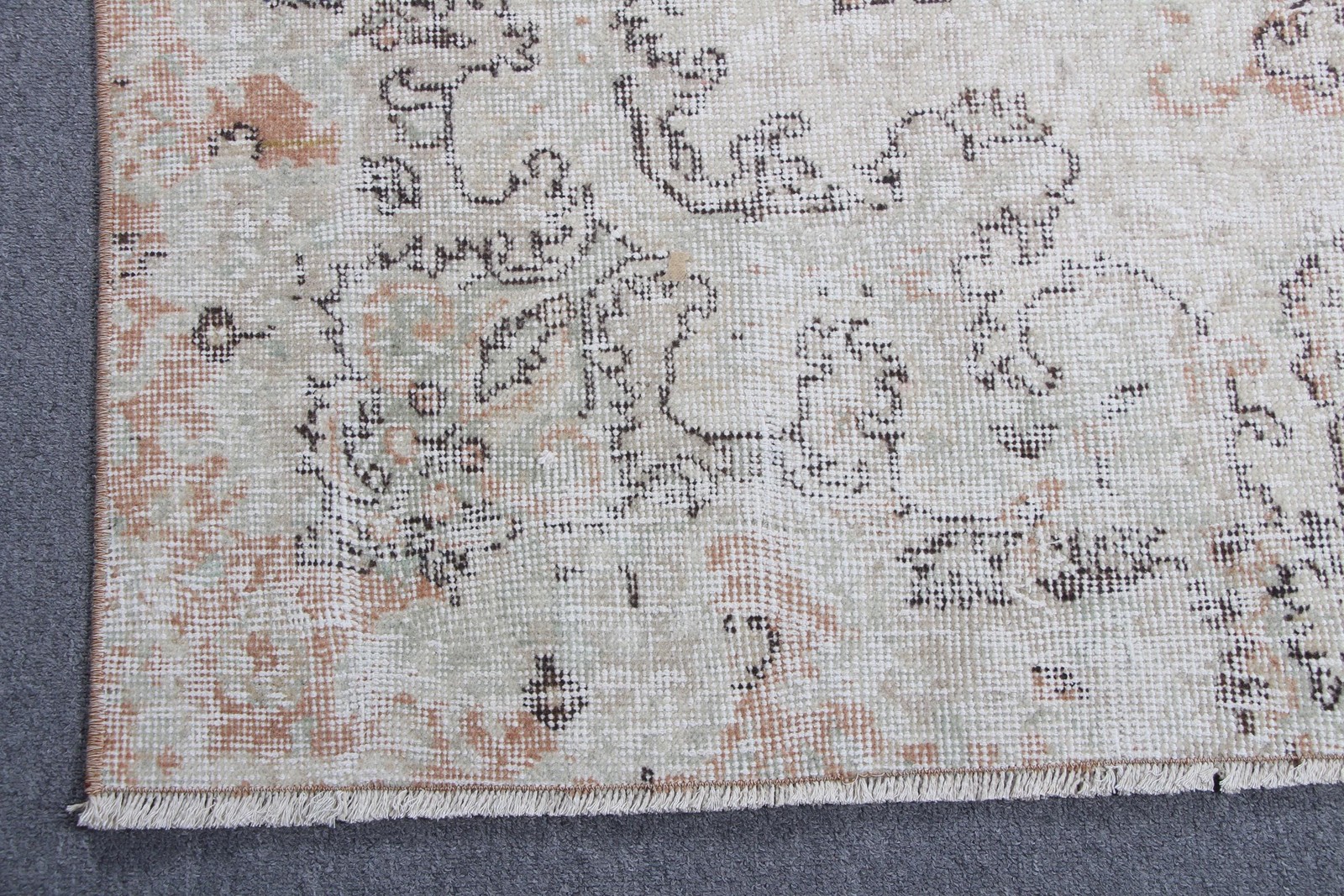 Vintage Oversize Rug 6,9×11,2 ft (211×341 cm), Turkish Orange Ombré Rug