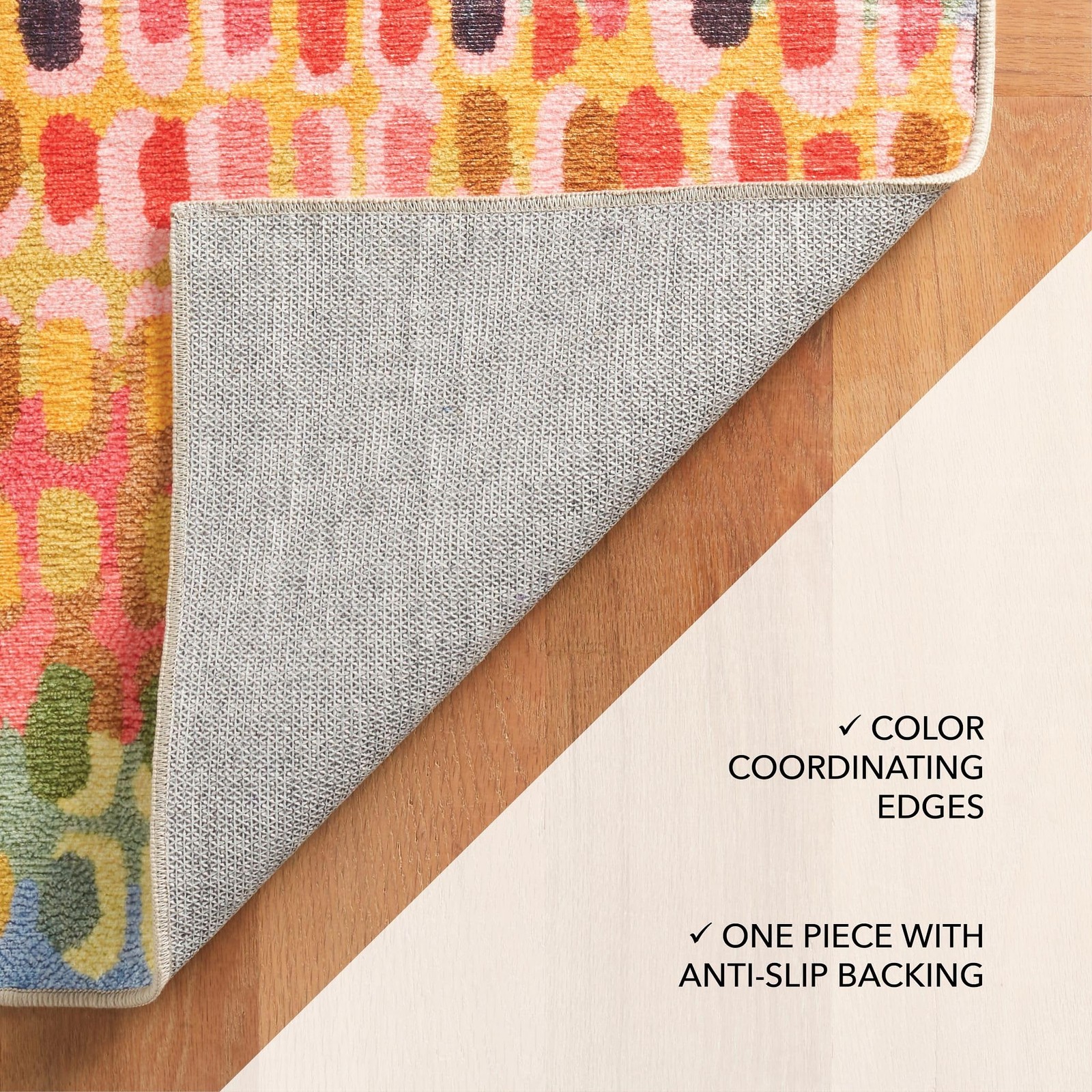 Dash & Albert Paint Chip 4’x6′ Multicolor Geometric Machine Washable Area Rug