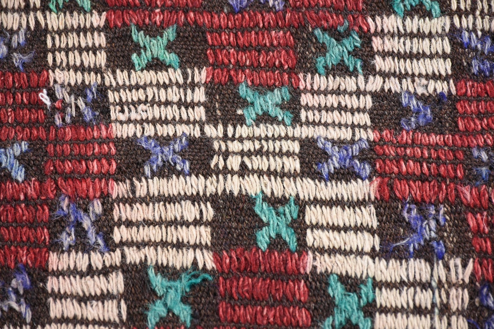 Vintage 6,3×7,7 ft Rug, Large Turkish Rug, Red Green Striped Rug