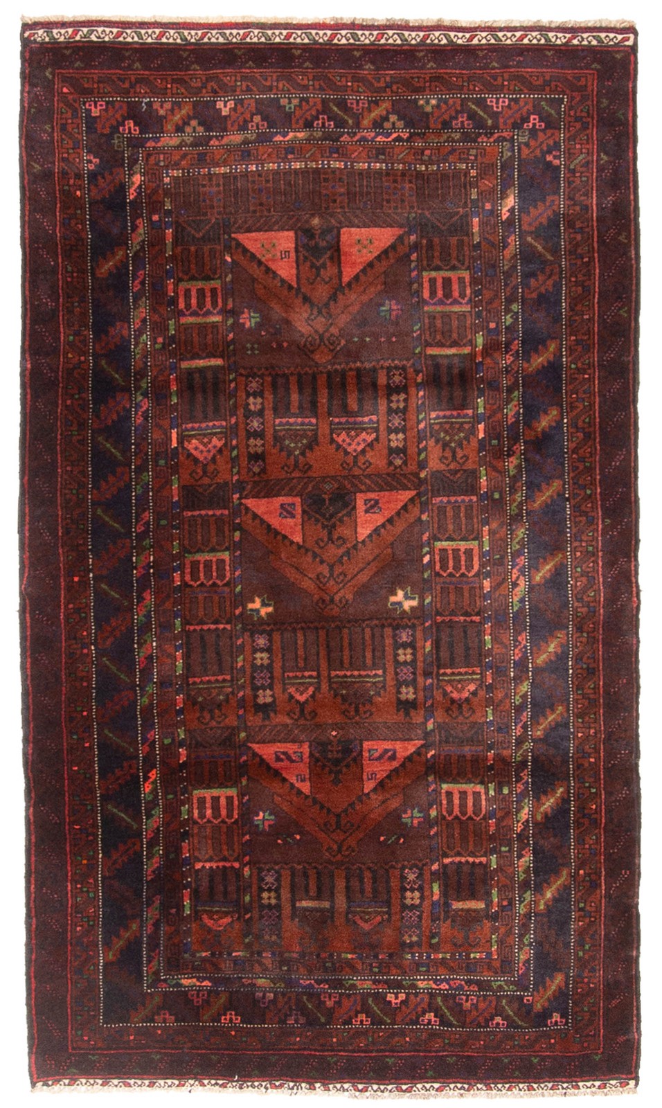 Traditional Vintage Hand-Knotted Area Rug 2’11” x 5’0″ Oriental Wool Carpet