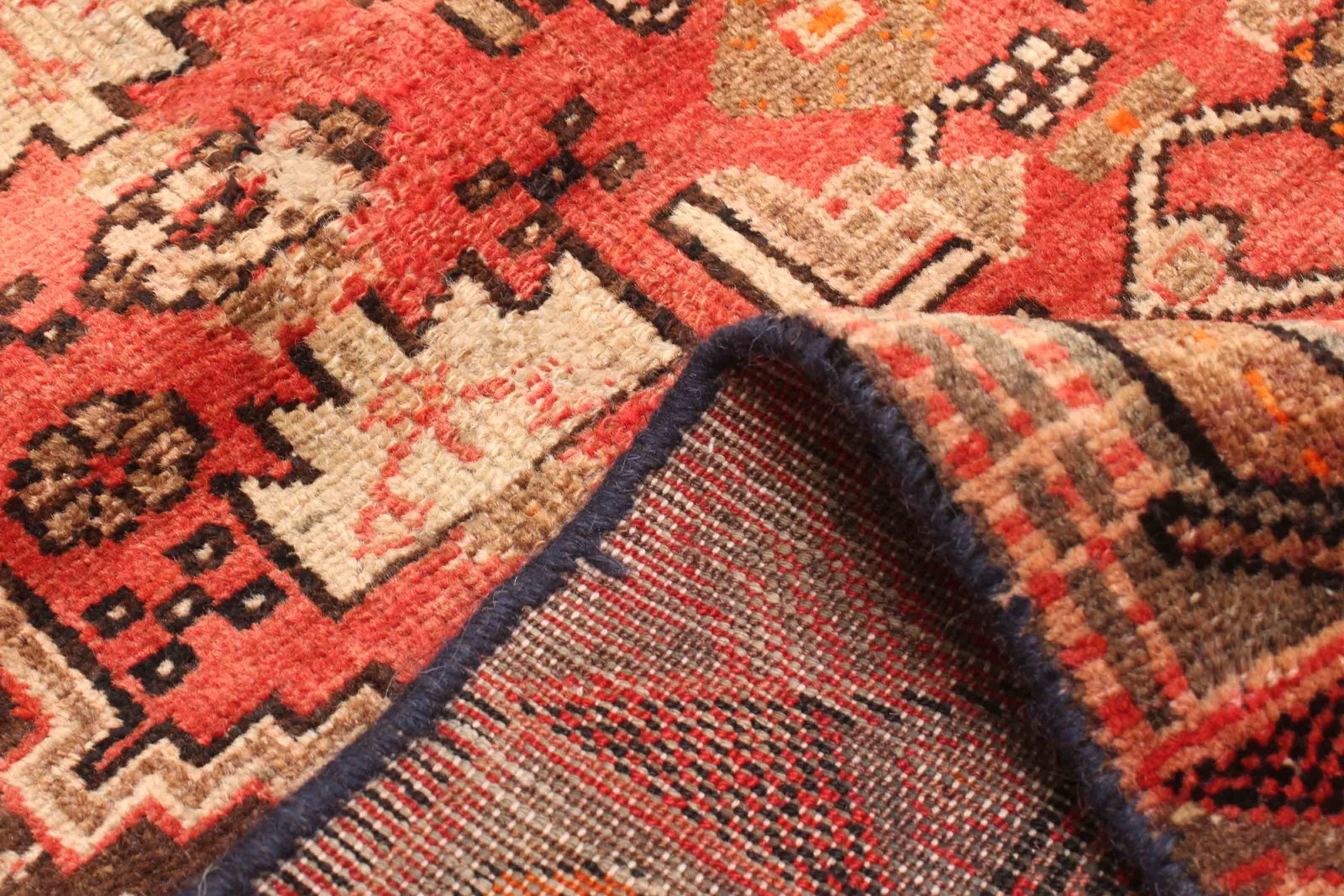 Traditional Vintage Hand-Knotted Area Rug 3’9″ x 6’4″ Oriental Wool Carpet