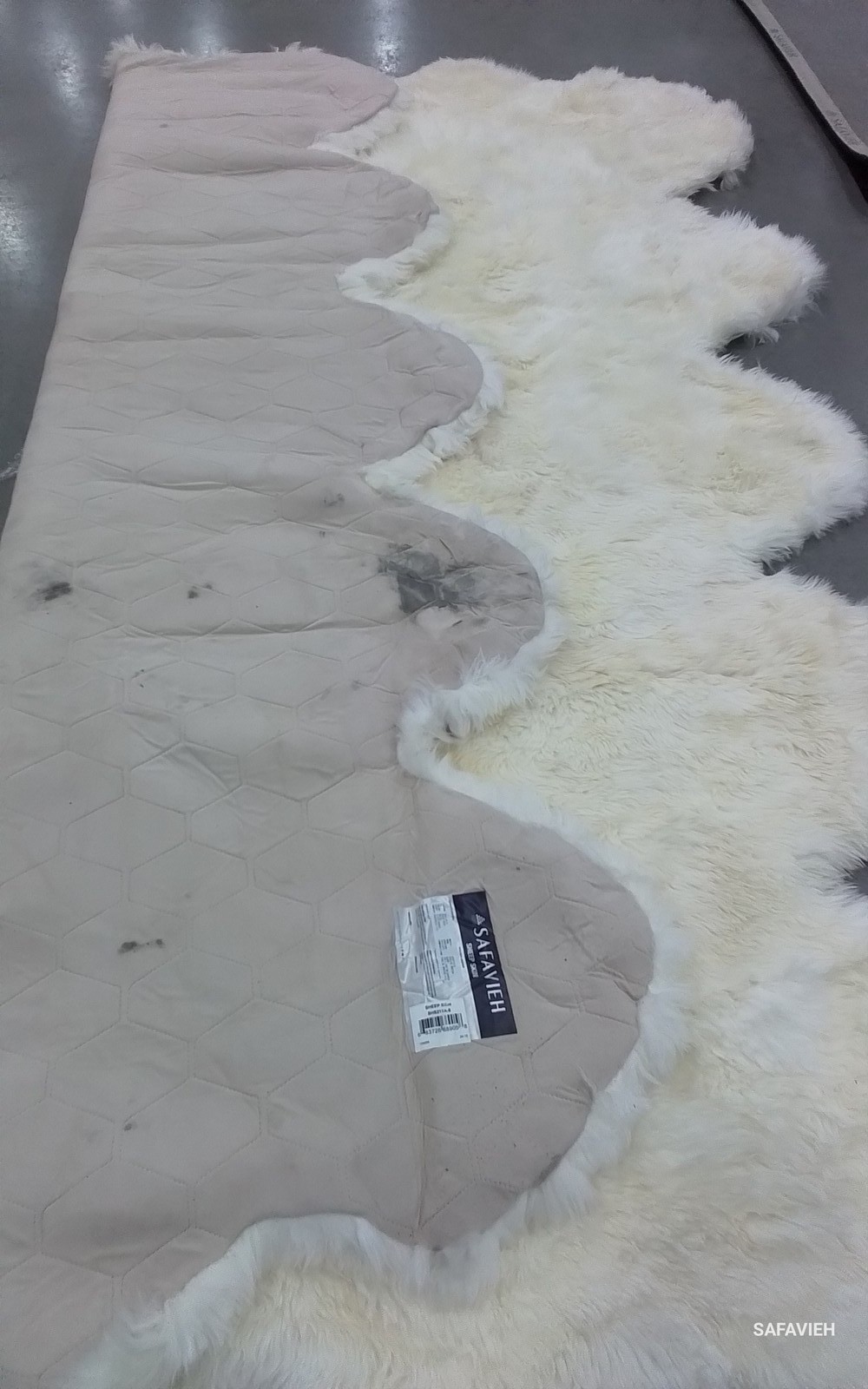 NATURAL / WHITE 8′-0″ x 10′-0″ Back Stain Rug Reduced Price 1172803700 SHS211A-8