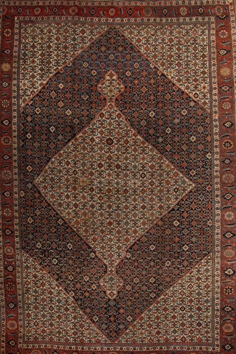 Pre-1900 Bidjar Hand-made Antique Rug 14×21 Palace Size Dining Room Carpet