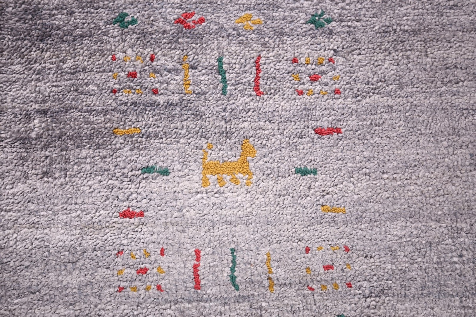 Gray Tribal Square Area Rug 8×8 Handmade with Artistic Color for Chic Interiors