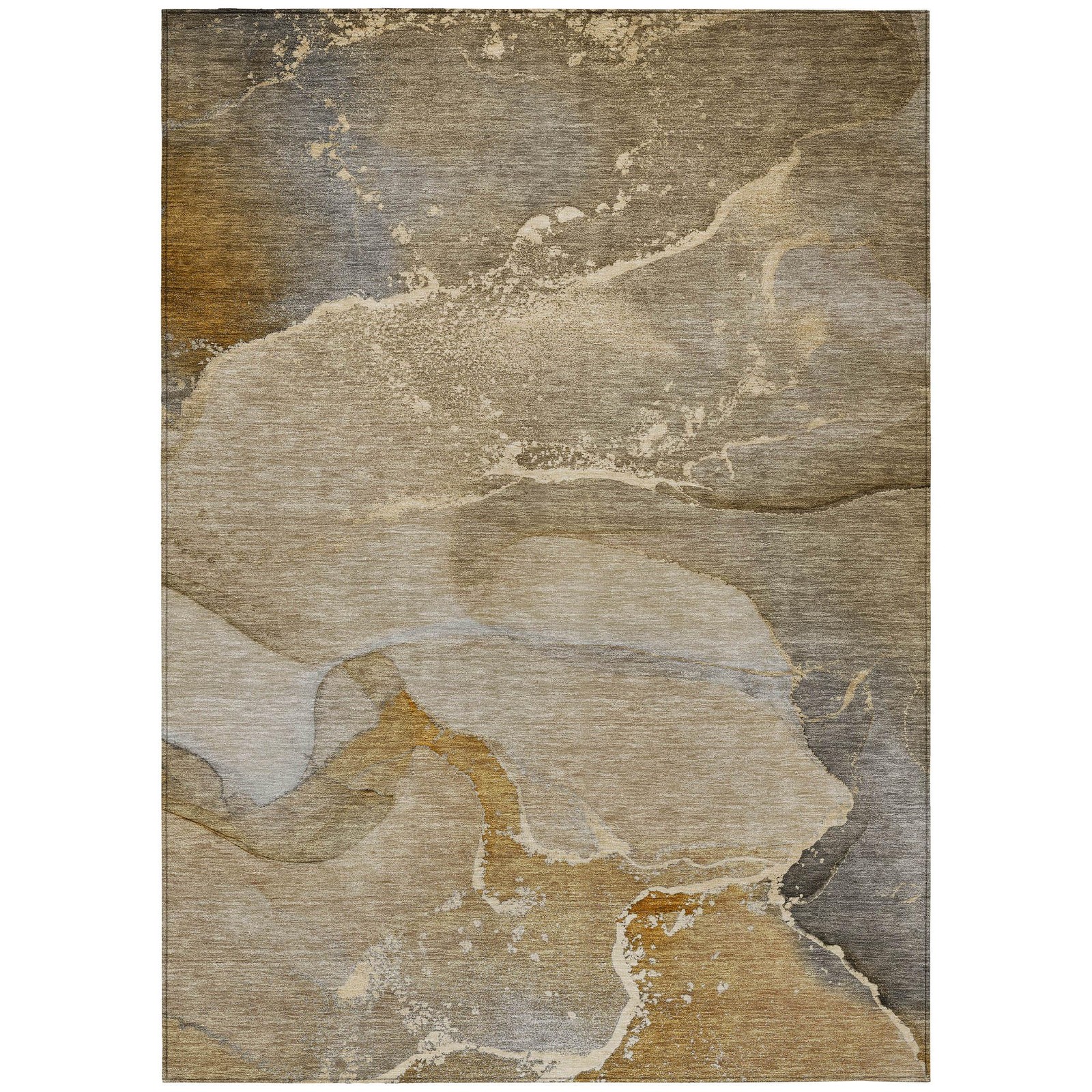 Addison Rugs Chantille ACN517 Brown 3′ x 5 Indoor Outdoor Area Rug, Stain Res…