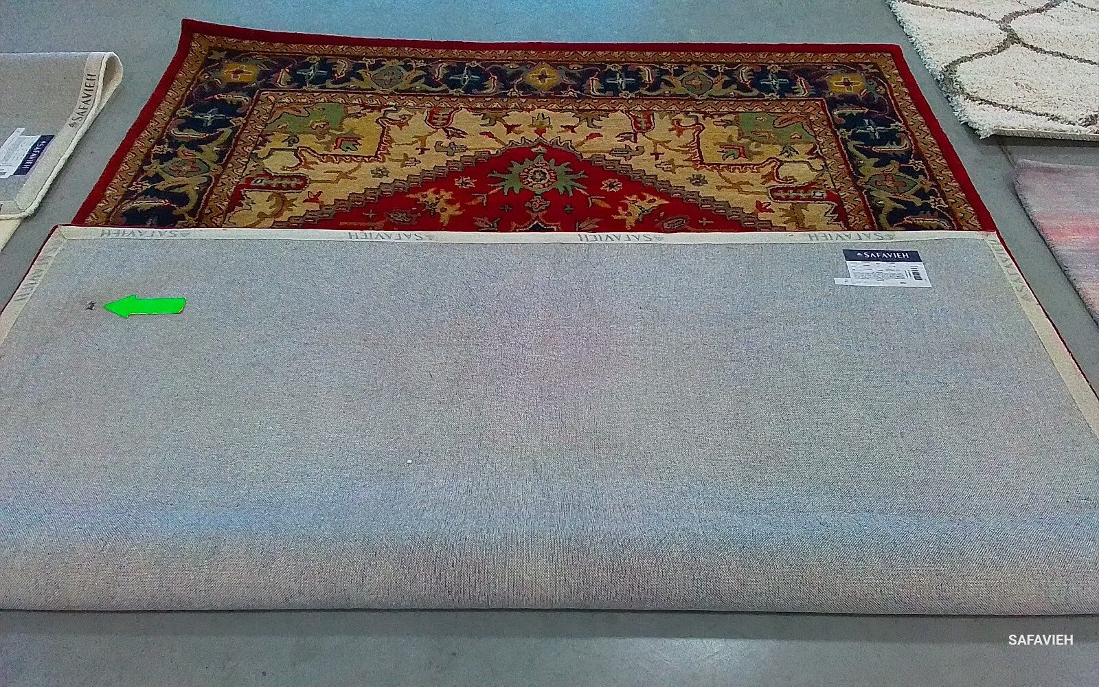 RED 7′-6″ x 9′-6″ Hole in Rug, Reduced Price 1172769557 HG625A-8