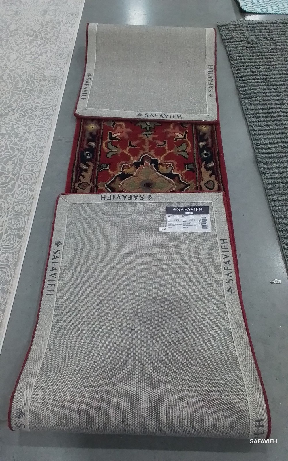 RED 2′-3″ x 12′-0″ Back Stain Rug, Reduced Price 1172797102 HG625A-212