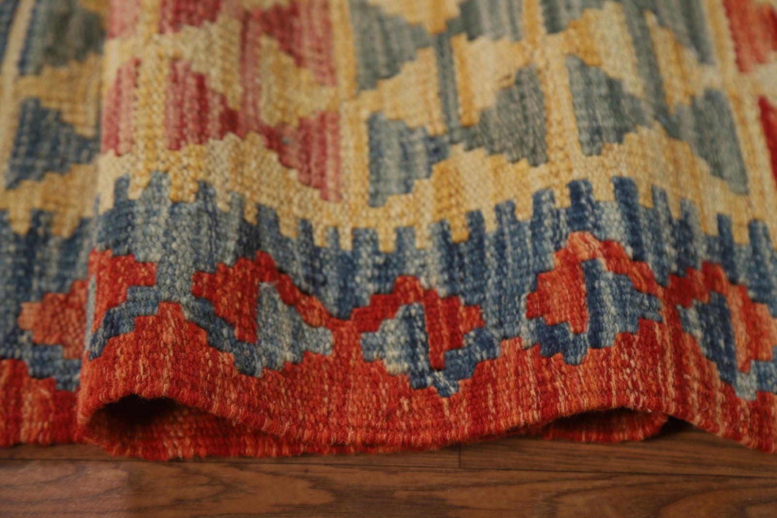 Tribal Traditional Kilim Hand-woven Reversible Area Rug 6’x8′ Oriental Wool Rug