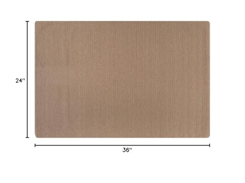 Non-Slip Modern Entry Rug 2×3 Solid Traditional Rubber Backing Machine