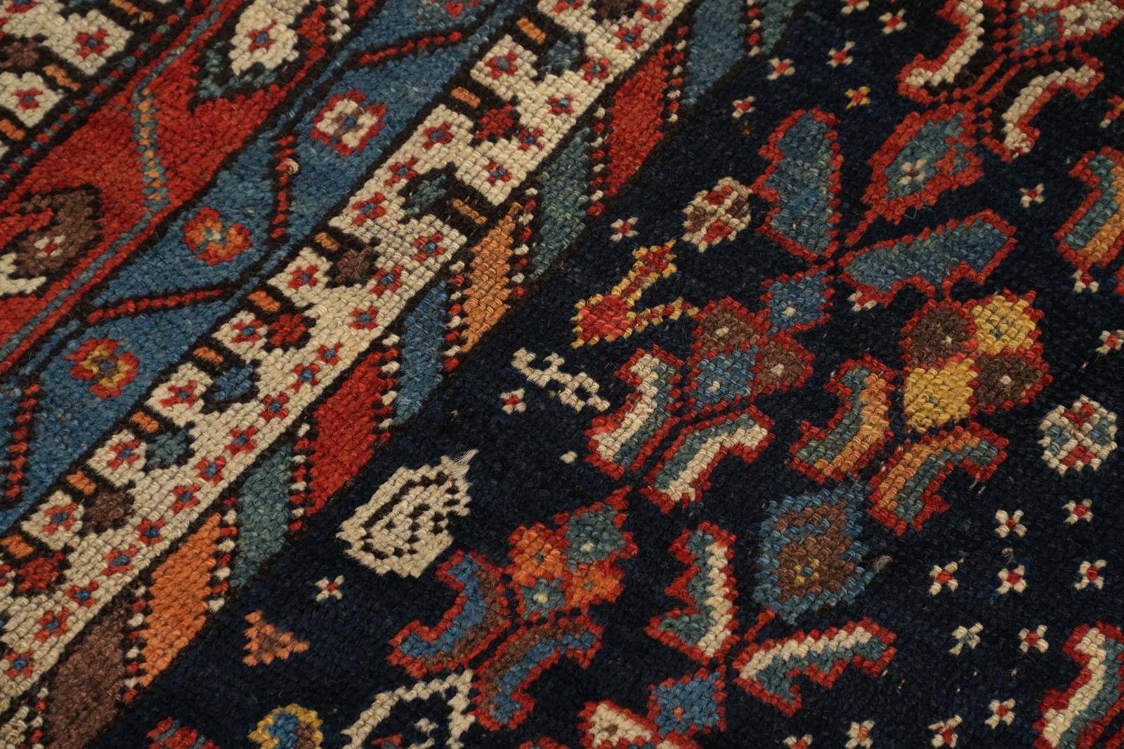 Pre-1900 Hand-made Wool Tribal Traditional Vegetable Dye Rug Antique Carpet 5×9