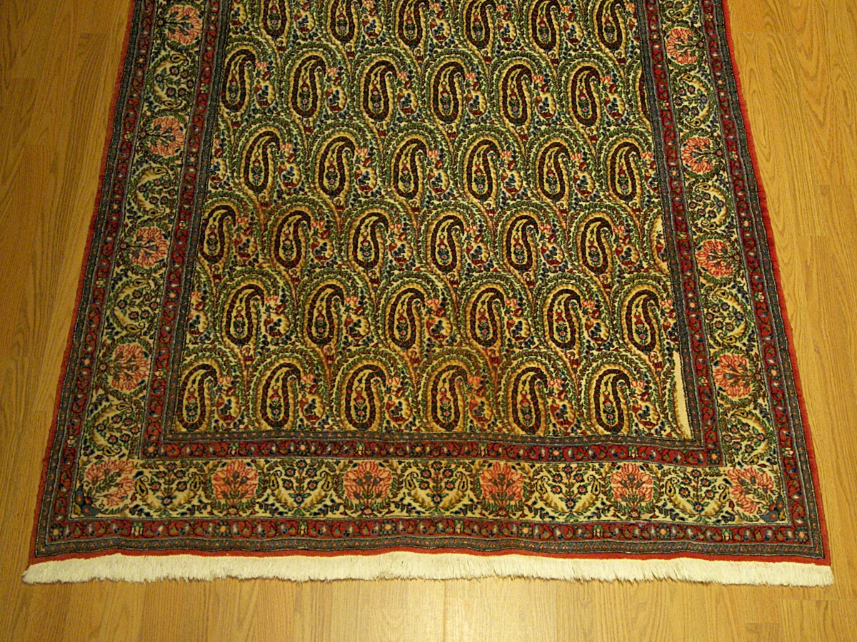 4.6 x 7.3 HAND KNOTTED HIGH QUALITY FINE SOFT WOOL RUG _PROFESSIONALLY WASHED