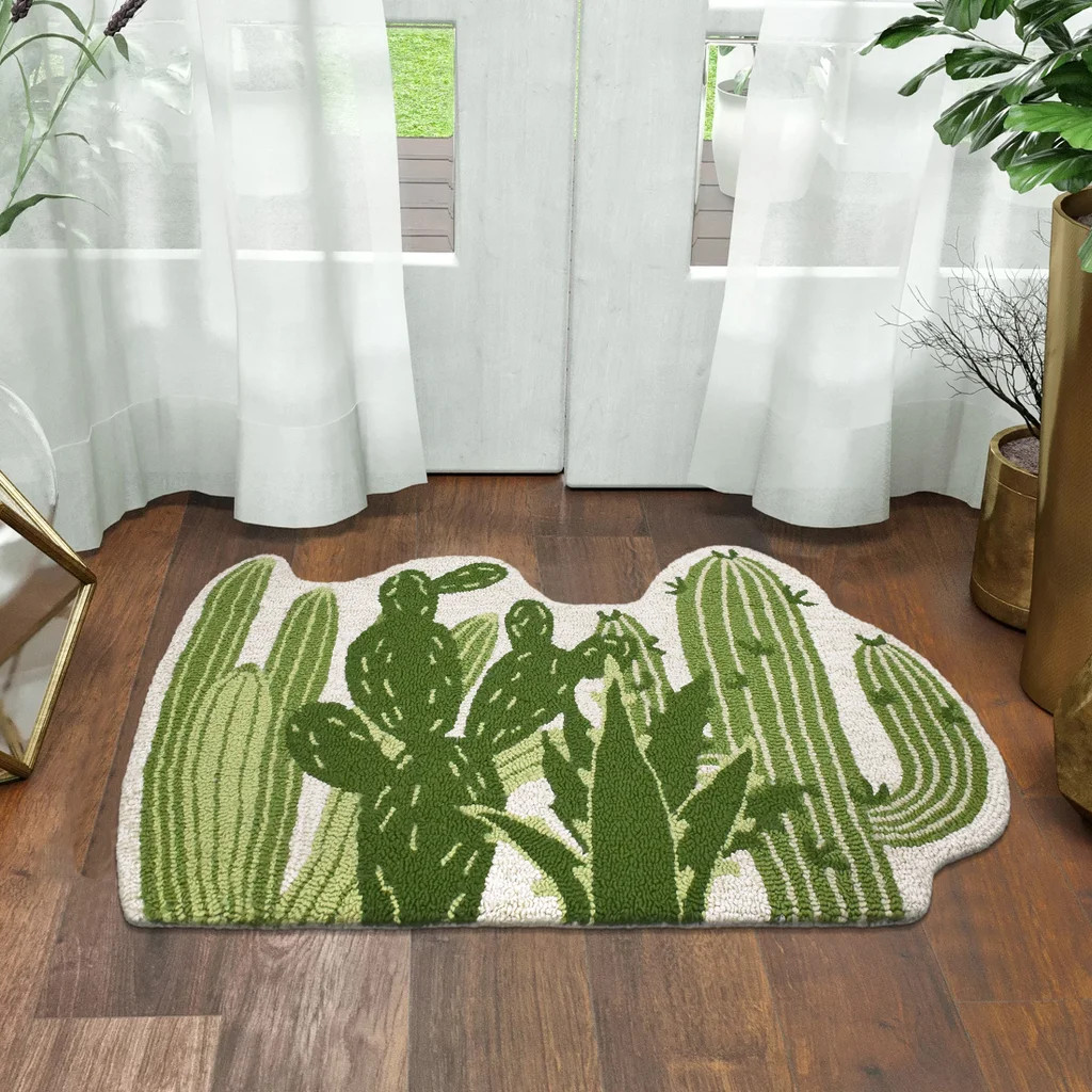 Devgiri Shape Hooked Accent Rug