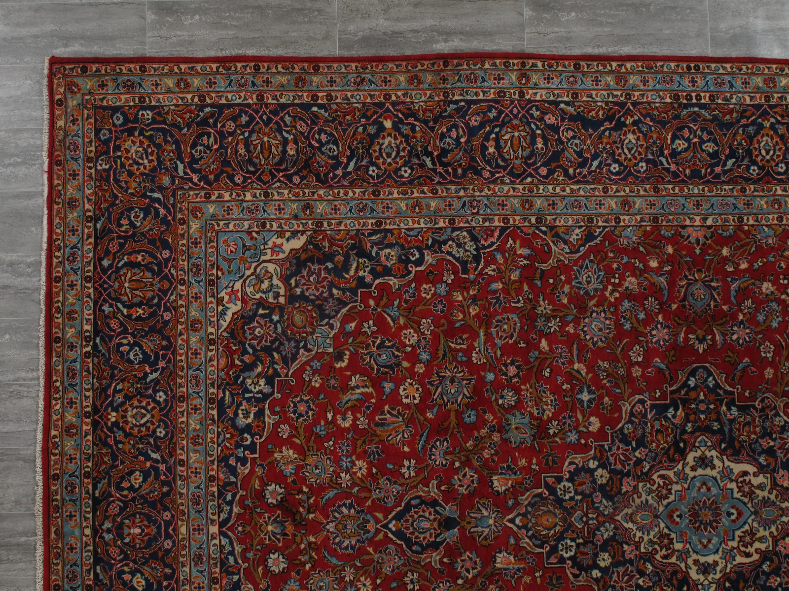 9.8 x 13.3 Classic Handmade Perrsian Kashaan Traditional Rug BIG SALE #F-6834