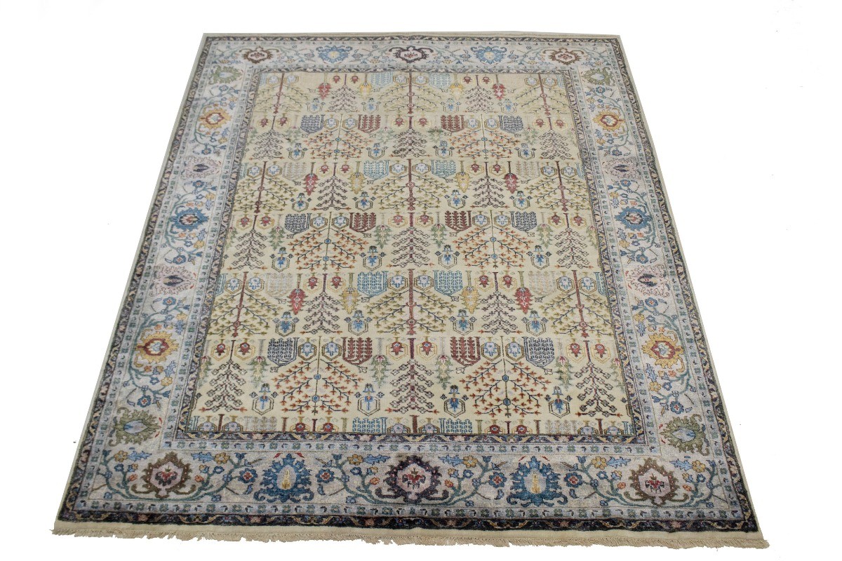 Modern Garden Bamboo Silk Viscose 8X10 Handmade Oriental Rug Home Decor Carpet