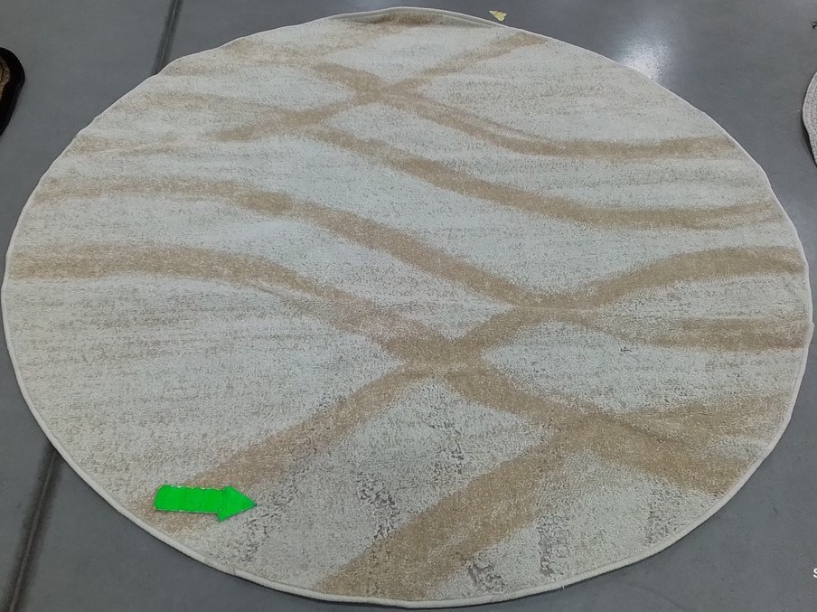 CREAM / CHAMPAGNE 6′-0″ x 6′-0″ Damaged Rug, Reduced Price 1172806448 ADR125W-6R