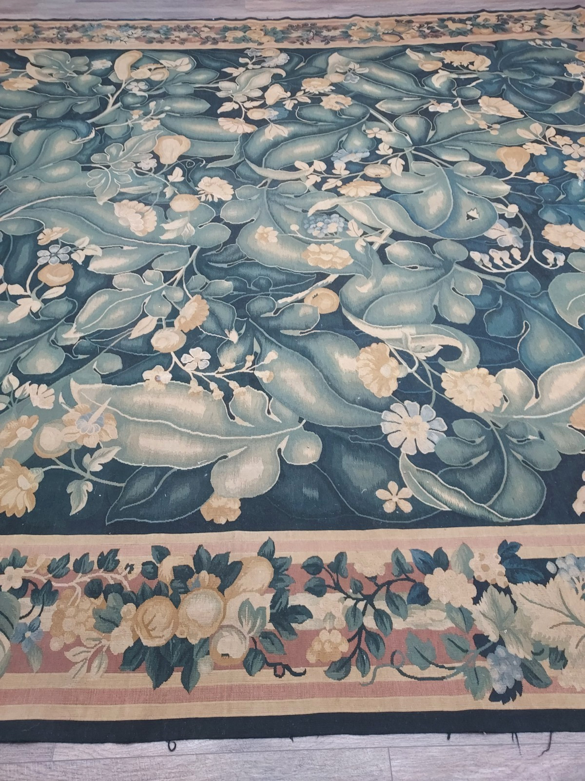 French Chinese Tapestry Hand Made Super Fine Rug 11.5×17.5 Ft