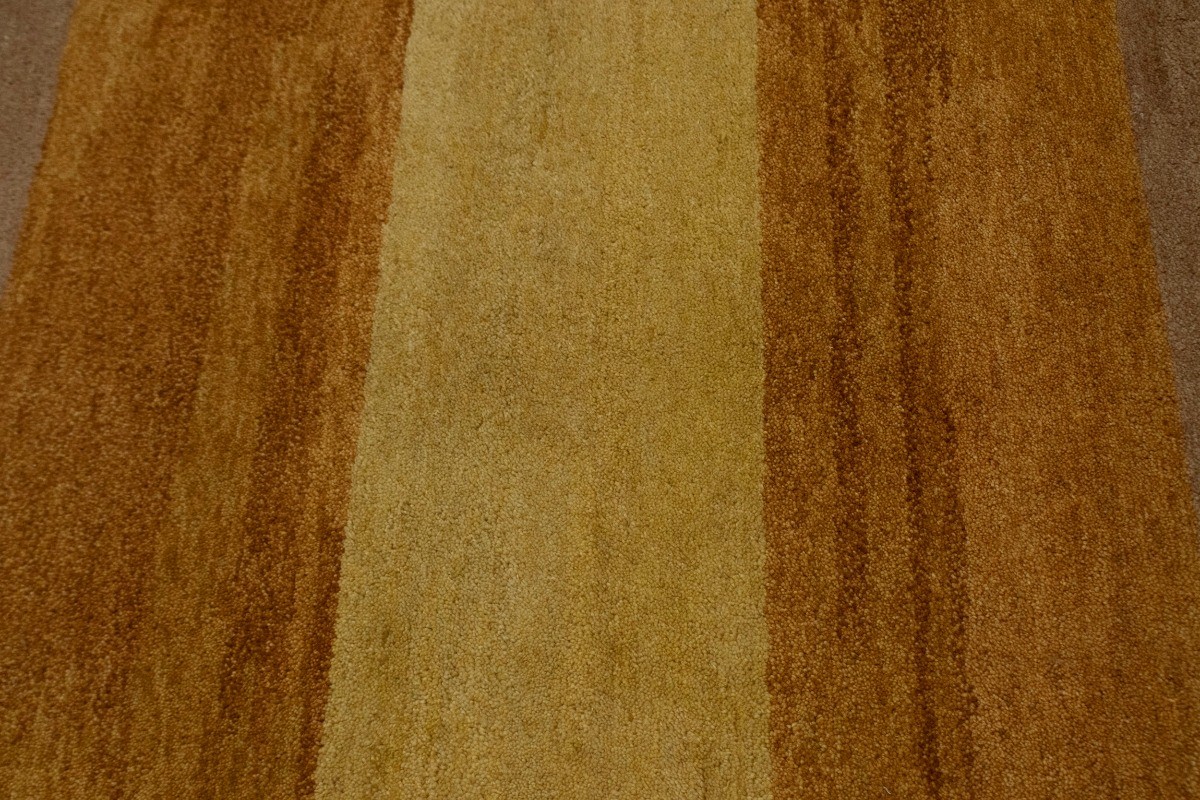 Tribal Modern Hand-Knotted Multicolor Striped Gabbeh Rug Kids Room Carpet 6X8 ft