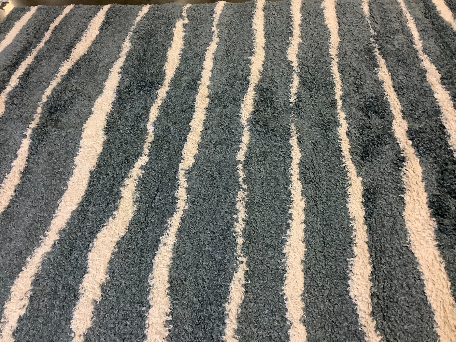 TURQUOISE / IVORY 8′ X 10′ Back Stain Rug, Reduced Price 1172664449 VNS603K-8