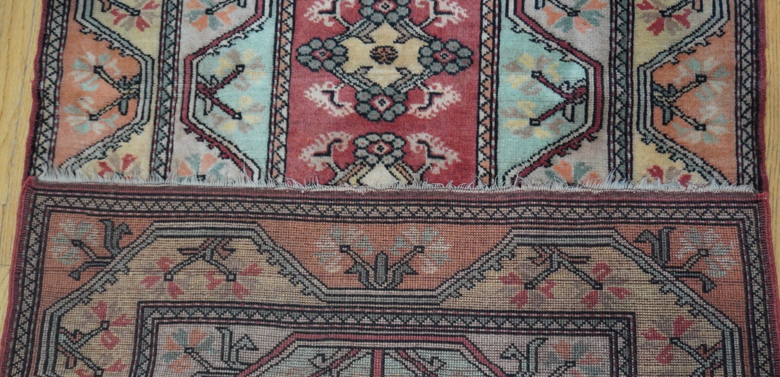 4′ x 6’3″ Antique Turkish Hand Knotted Wool Oriental Rug