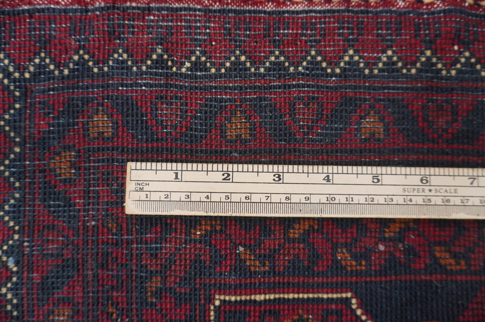 7×10 ft Red Khal Mohammadi Afghan Hand Knotted Wool Area Rug 6’7″x9’7″