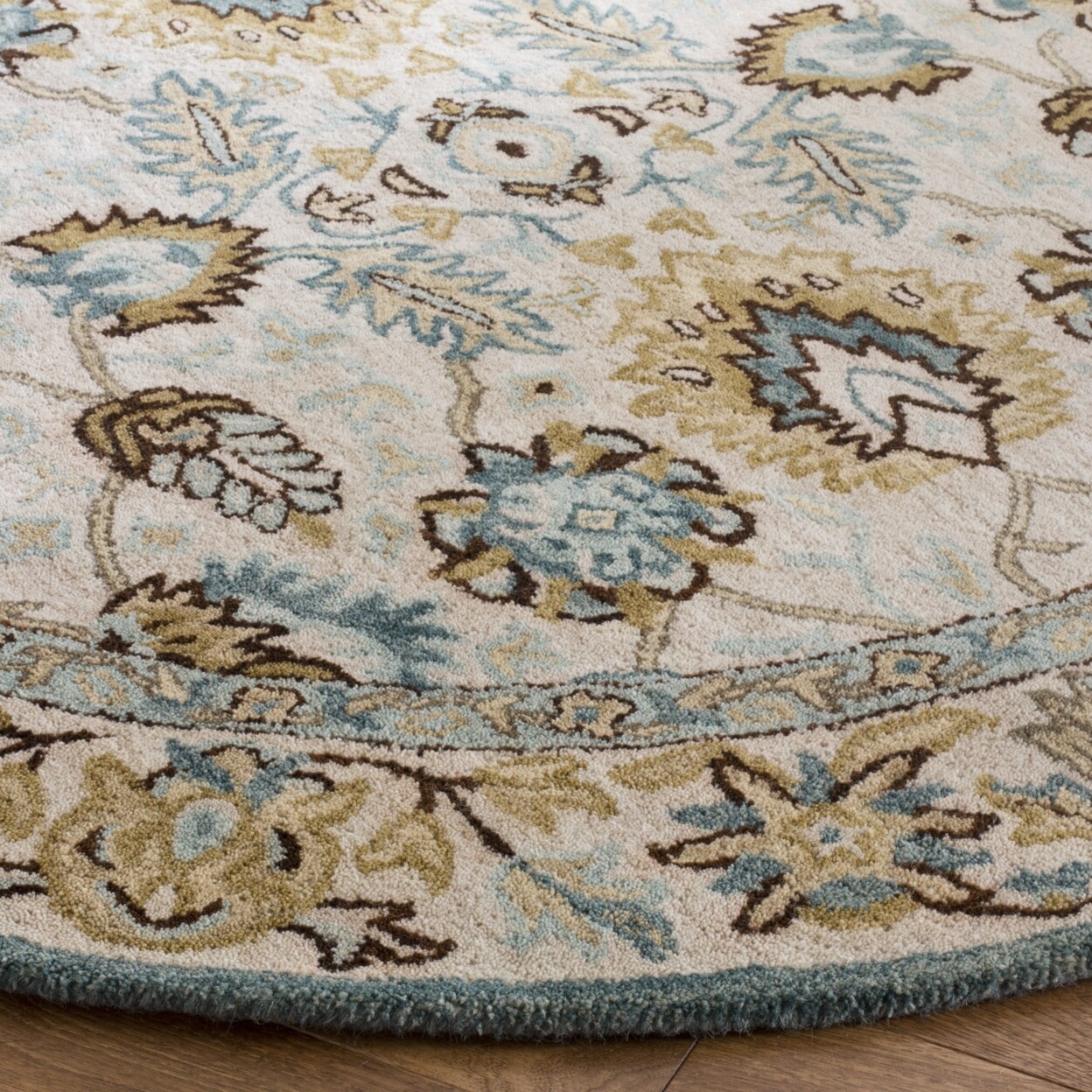 SAFAVIEH Antiquity AT812B Handmade Peacock / Blue Rug